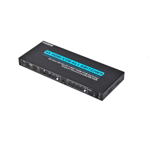 Conqueror KVM Switcher 4 Port HDMI Connects and Controls 4 PCs - G186B