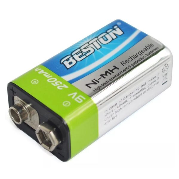 Beston Rechargeable Battery 9V 250 mAh