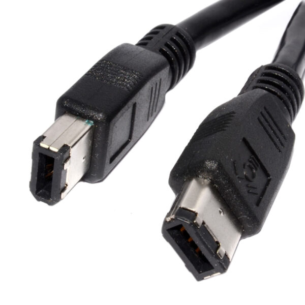 Conqueror Firewire Cable IEEE1394 6 Pin to 6 Pin 1.5 Meter Black - C10
