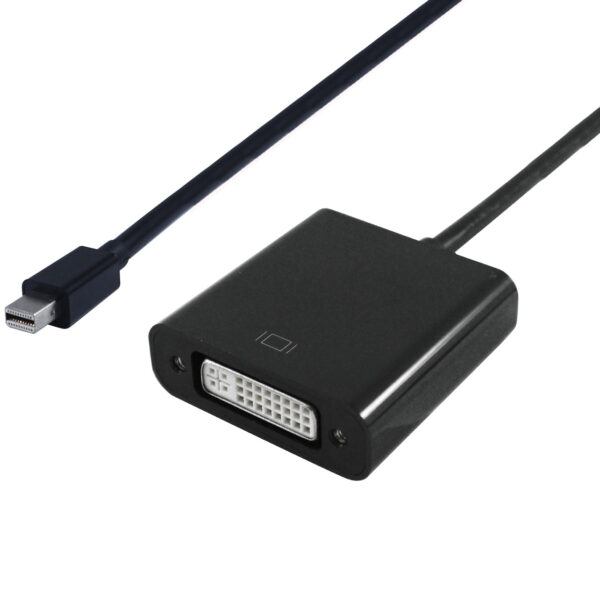 Conqueror Cable Mini Display to DVI Male to Female Adapter White - C123I