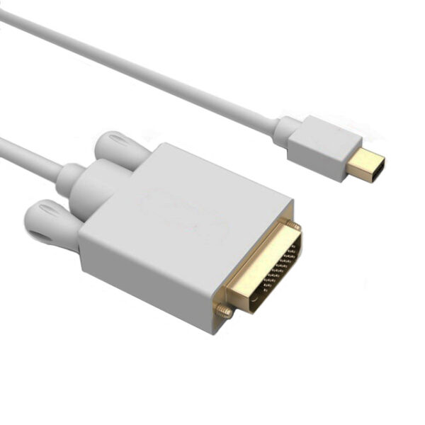 Conqueror Cable Mini Display to DVI Male to Male 1.8 Meter White - C123J