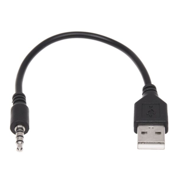 Conqueror Cable USB 2.0 to 3.5mm Audio Output Male to Male 15 cm Black - C127