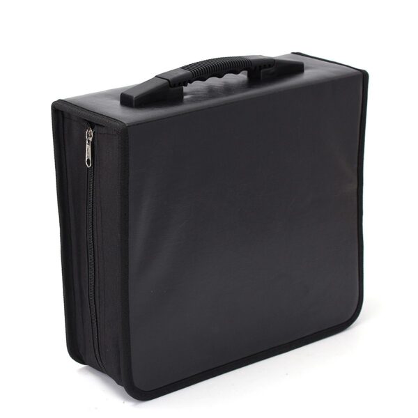 CD / DVD Case Storage Organizer Booklet 200 Capacity Black Red Blue - CC13