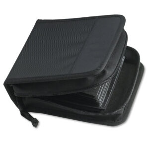 Conqueror CD / DVD Case Storage Organizer Booklet 64 Capacity Black Red Blue - CC3