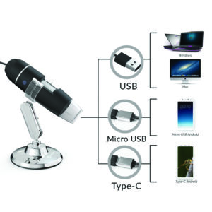 Conqueror Digital Microscope With 1mm-90mm Focus Range 8 LED Lights - CMS193
