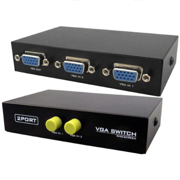 Switch Box VGA Video Sharing Adapter 2 IN 1 OUT Manual Switcher - G172