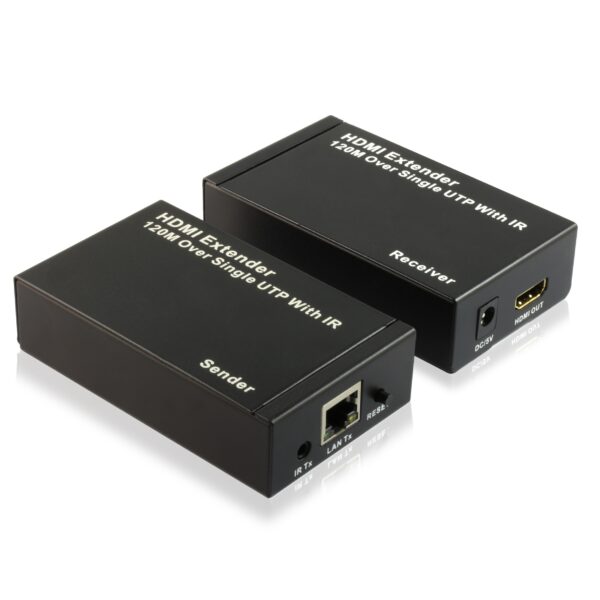 HDMI to RJ45 Extender Adapter over Cat5 / 6 Distance 120m with IR Infrared Full HD 3D - G210C