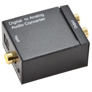 Toslink to L/R Adapter Digital to Analog Converter with Optical Cable for PS3 XBox HD DVD PS4 Home Cinema Systems AV Amps Apple TV - G224