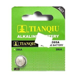 Tianqiu Alkaline Button Cell Battery  1.5 Volt for Watches, Cameras AG7 Pack of 10 - 395