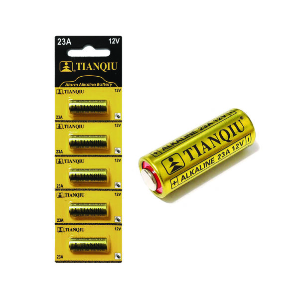 Tianqiu 12 Volt Alkaline Pack of 5 Battery for Household Items, Electronic Products  - A23