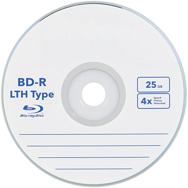 Memory Blu-Ray DVD with 25GB Storage Capacity and 4x Writing Capability 225 Minutes High Quality for Audio, Video, Data - M25