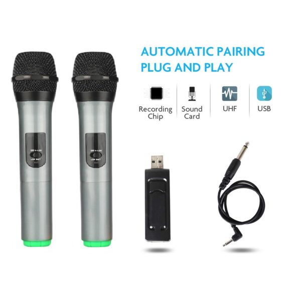 Langting UHF Dual Channel Wireless Handheld Microphones - H26
