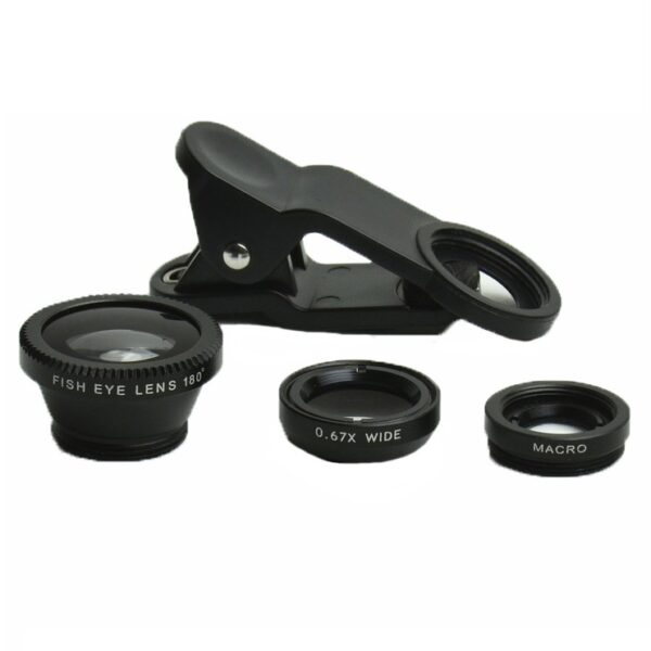 Hautik Cell Phone Camera Lens Kit 3-in-1 Professional Photo snapping for IPhone Samsung Android - HK006