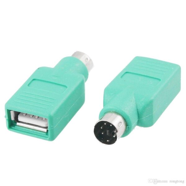 Plug USB Female to PS2 Male Jack Adapter Green - P204